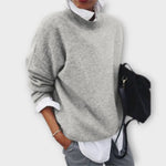 Loredana – Suéter Estilo y Confort Inigualables - Grau / S - Suéteres & Cardigans