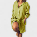 María – Blusa Clásica con Toque Chic - Gelb / S - María – Blusa Clásica con Toque Chic > Blouses > >