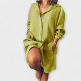 María – Blusa Clásica con Toque Chic - Gelb / S - María – Blusa Clásica con Toque Chic > Blouses > >