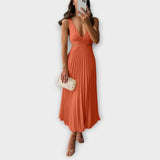 María – Vestido Magia de Noche - Naranja / S - Vestidos