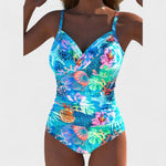 Marina – Bañador Vibrante con Estilo Tropical - Marina – Bañador Tropical con Espalda Abierta