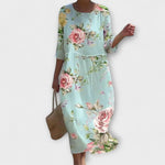 Marina – Vestido Belleza Floral en Movimiento - Azul / S - Vestidos