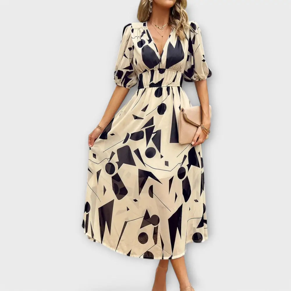 Marina – Vestido Brillo Encantador - Creme / S - Vestidos