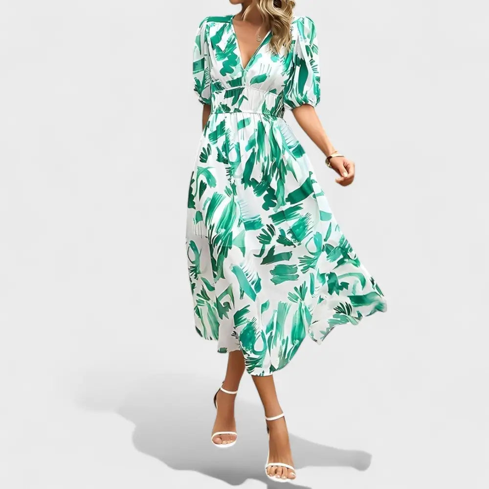 Marina – Vestido Primavera Floral Radiante - Vestidos