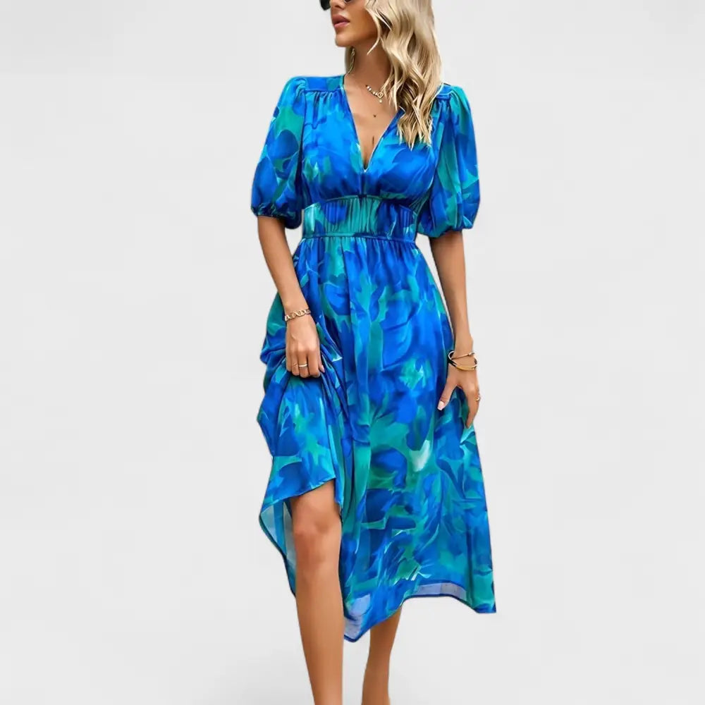 Marina – Vestido Primavera Floral Radiante - Vestidos