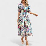 Marina – Vestido Primavera Floral Radiante - Vestidos