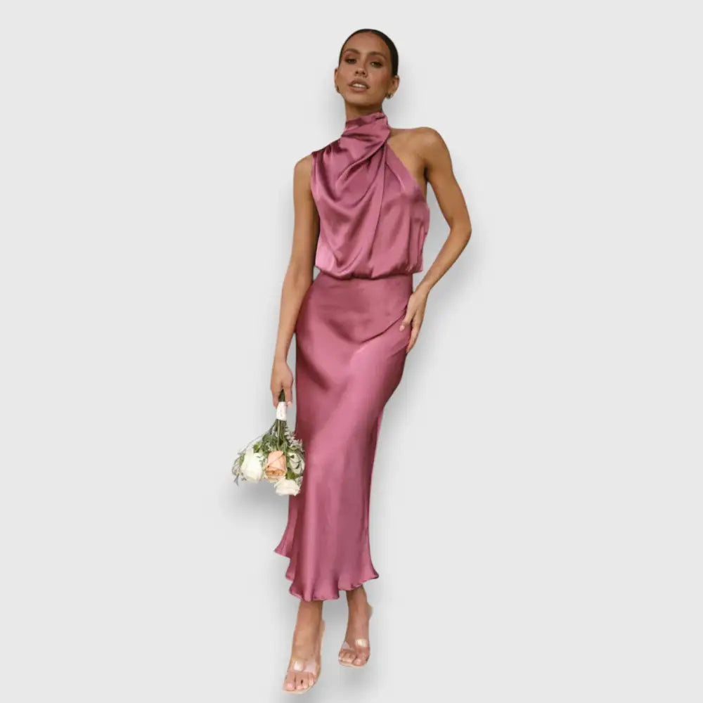 Marisol – Vestido Elegancia Atemporal - Rosa / S - Vestidos
