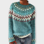Mireia – Suéter Estilo Vintage Cálido y Chic - Azul / XS - Suéteres & Cardigans