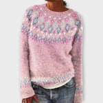 Mireia – Suéter Estilo Vintage Cálido y Chic - Pink / XS - Suéteres & Cardigans