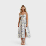 Mireia – Vestido Glamour de Noche - Azul / S - Vestidos