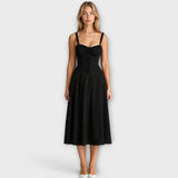 Mireia – Vestido Glamour de Noche - Negro / S - Vestidos