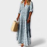 Mireya – Vestido Elegancia y Comodidad Primaveral - Azul / S - Vestidos
