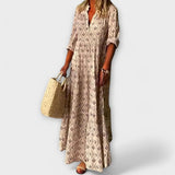 Mireya – Vestido Elegancia y Comodidad Primaveral - Beige / S - Vestidos