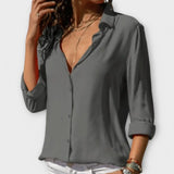 Mona – Blusa Elegancia y Confort Duradero - Grau / XS - Mona – Blusa Elegancia y Confort Duradero > Blouses > >
