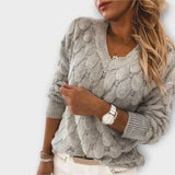 Noemí – Suéter Confort y Chic Atemporal - Grau / S - Suéteres & Cardigans