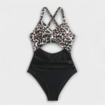 Piera – Bañador Elegancia y Comodidad Atemporal - Leopard Schwarz / S - Swimsuits