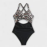 Piera – Bañador Elegancia y Comodidad Atemporal - Leopard Schwarz / S - Swimsuits