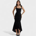 Rocío – Vestido Brillo de Estilo Elegante - Negro / XS - Vestidos