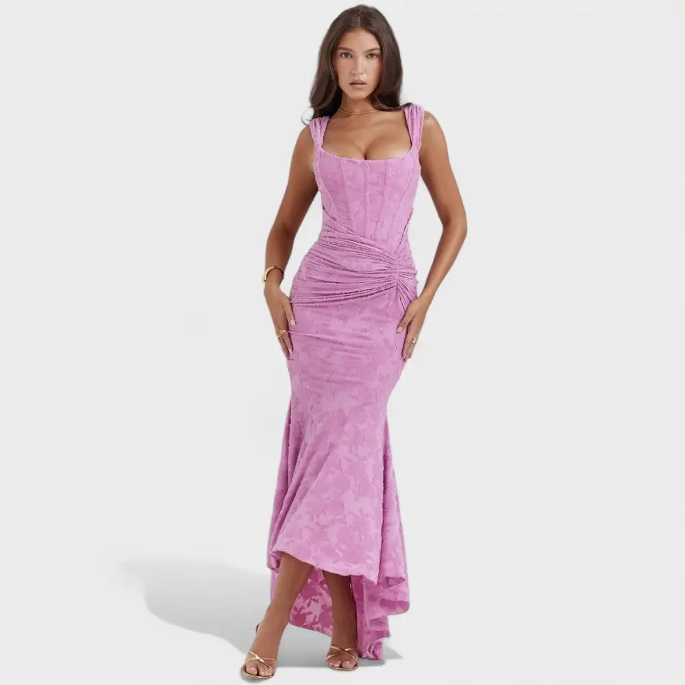 Rocío – Vestido Brillo de Estilo Elegante - Rosa / XS - Vestidos