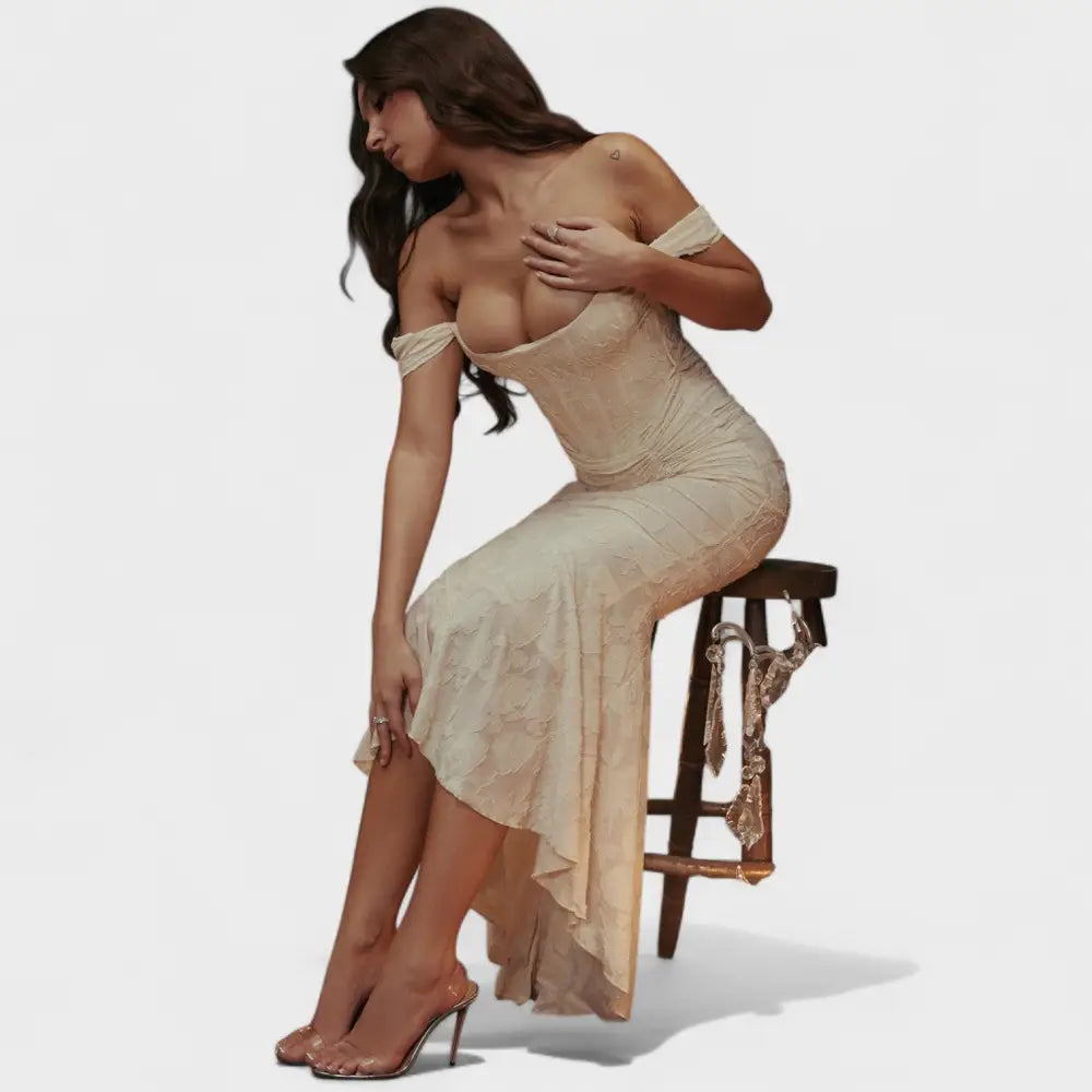 Rocío – Vestido Brillo de Estilo Elegante - Vestidos