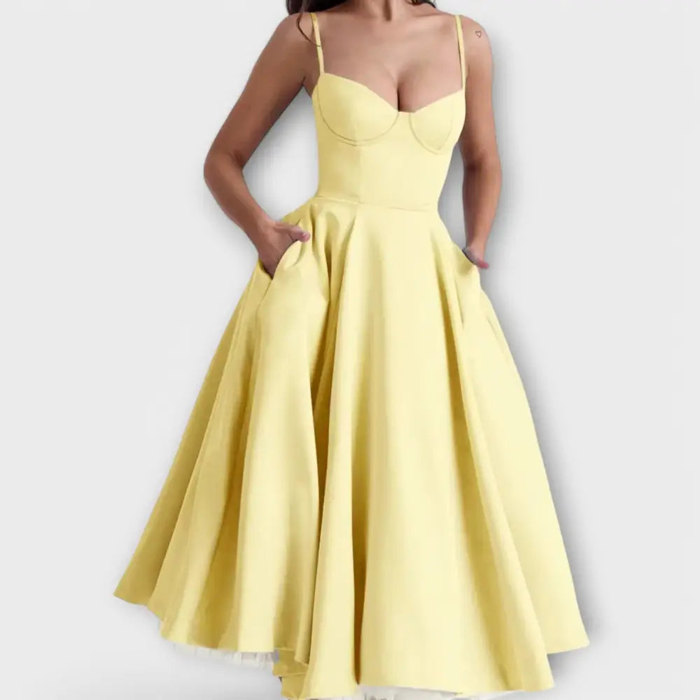 Rocío – Vestido Brillo de Estilo - Gelb / S - Vestidos
