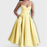 Rocío – Vestido Brillo de Estilo - Gelb / S - Vestidos