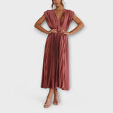 Rocío – Vestido Plisado de Encanto Sofisticado - Vestidos