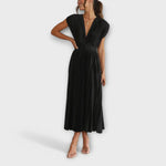 Rocío – Vestido Plisado de Encanto Sofisticado - Vestidos