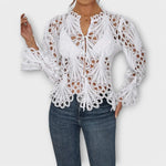 Savannah – Blusa Toque Asimétrico Elegante - Savannah – Blusa Toque Asimétrico Elegante > Blouses > >