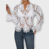 Savannah – Blusa Toque Asimétrico Elegante - Savannah – Blusa Toque Asimétrico Elegante > Blouses > >