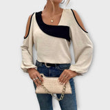 Scarlett – Blusa Estilo Contemporáneo Elegante - Aprikose / XS - Scarlett – Blusa Estilo Contemporáneo Elegante >