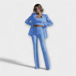 Selina – Conjunto Elegancia y Comodidad Atemporal - Azul / S - CONJUNTOS