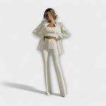 Selina – Conjunto Elegancia y Comodidad Atemporal - Blanco / S - CONJUNTOS