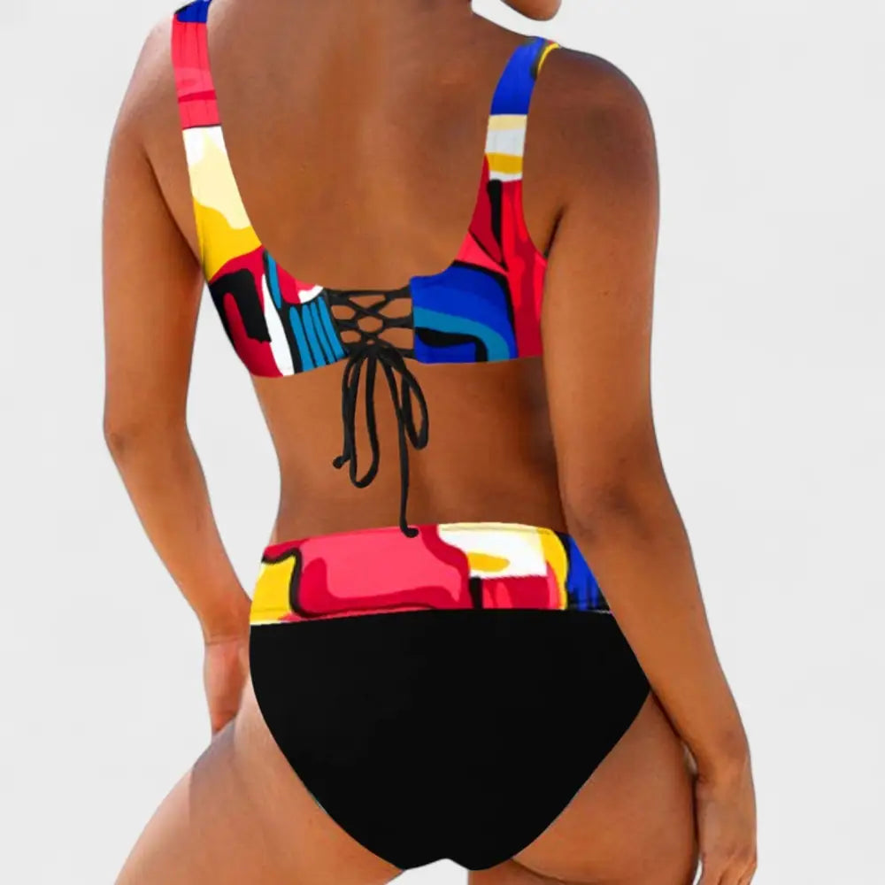 Sofía – Bikini Chic y Vibrante - Eva – Bikini Colorido y Alegre