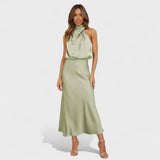 Valentina – Vestido Brillo de Noche Elegante - Verde claro / S - Vestidos