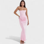 Valentina – Vestido Encanto de Satén - Rosa / XS - Vestidos