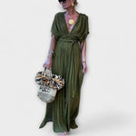 Valentina – Vestido Estilo Griego Sofisticado - Verde / Einheitsgröße - Vestidos