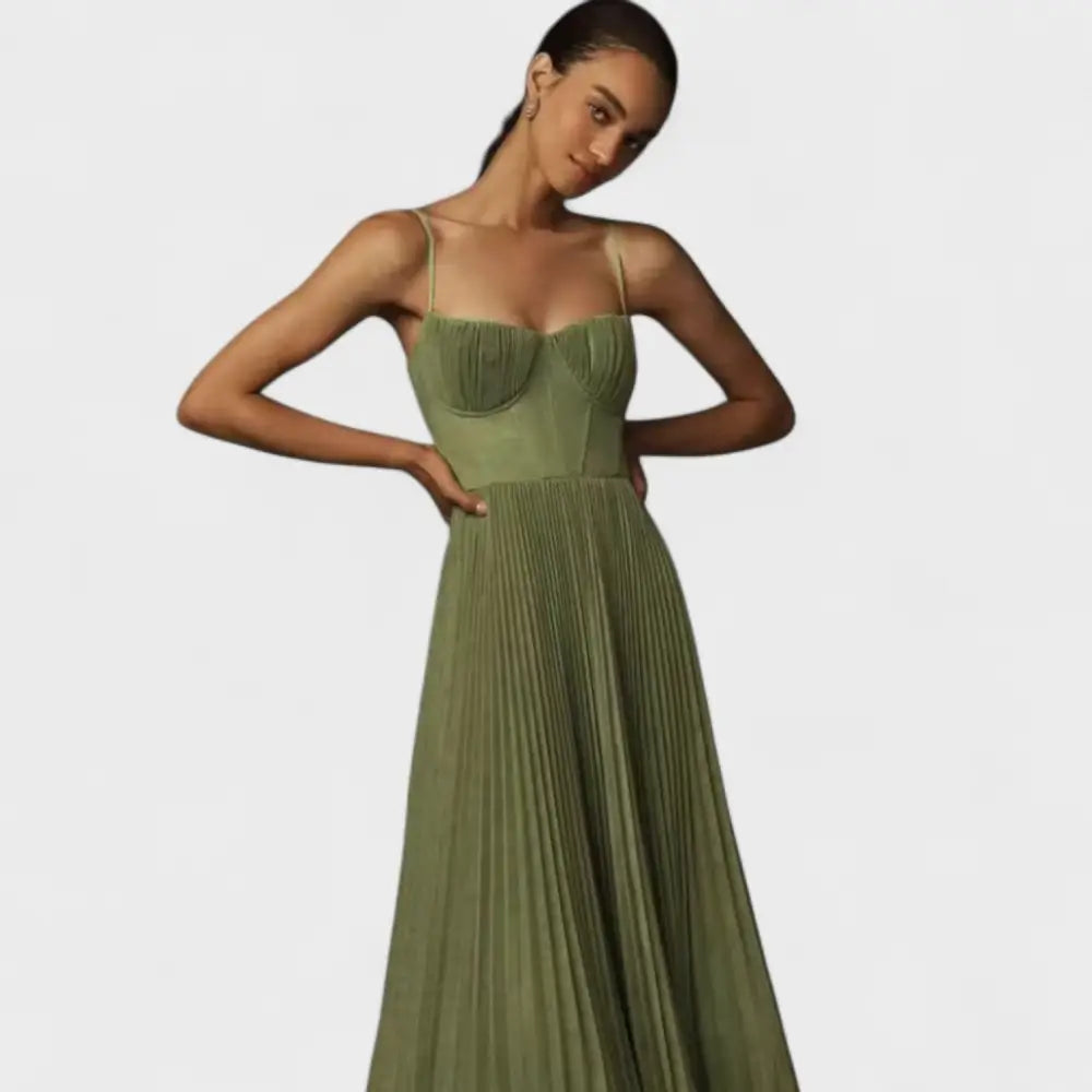 Valentina – Vestido Plisado Con Toque Elegante - Vestidos
