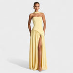 Vestido Aura – Elegancia Natural y Fluidas Curvas - Amarillo / XS - Vestidos