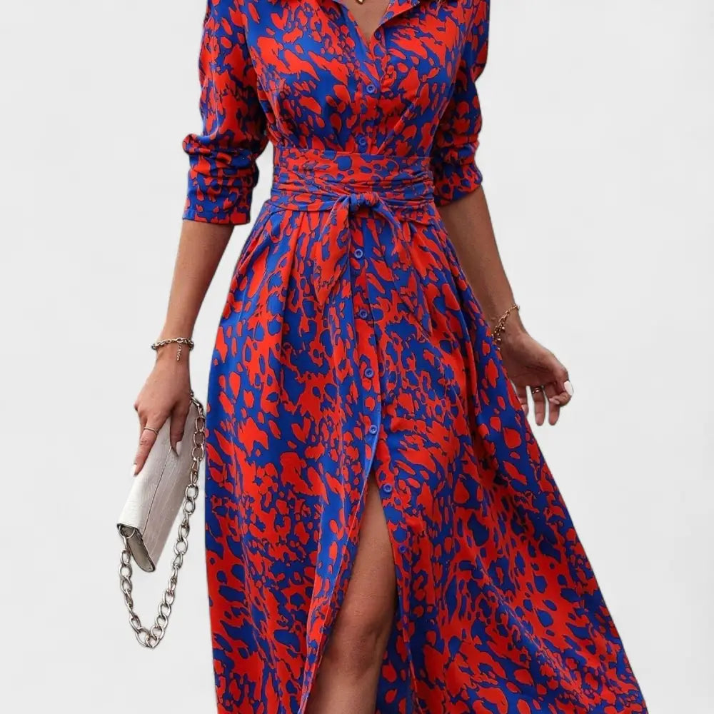 Vestido Valentina – Elegancia Audaz con Estilo Animal Print - Vestidos