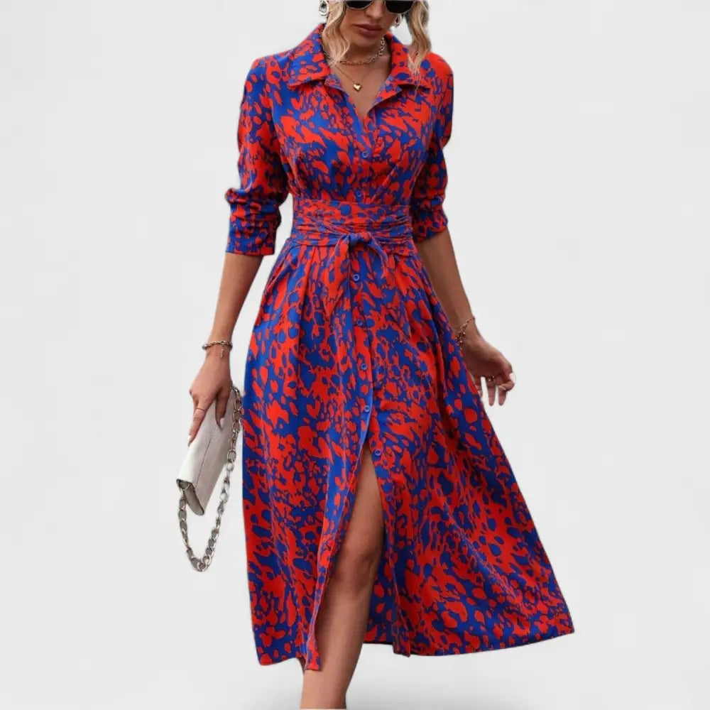 Vestido Valentina – Elegancia Audaz con Estilo Animal Print - Vestidos