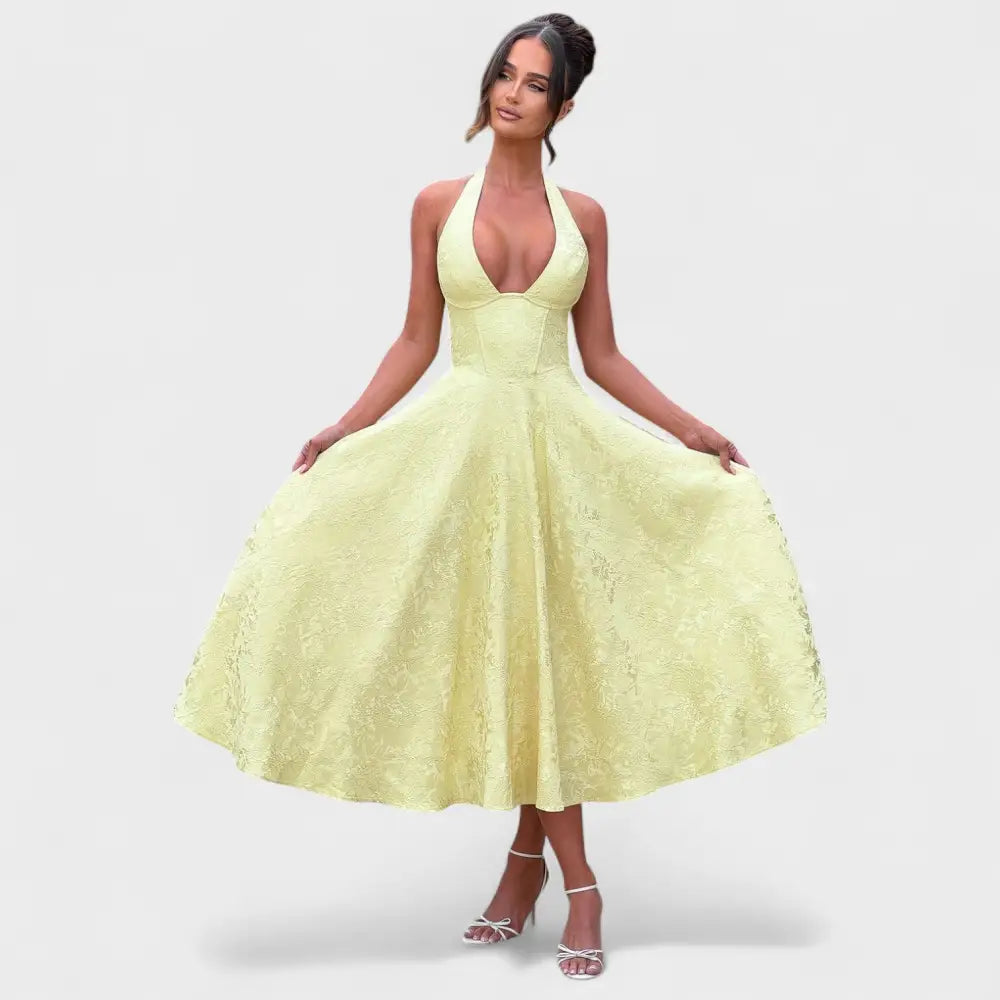 Victoria – Vestido Midi Con Toque Elegante - Vestidos