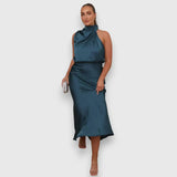 Zenaida – Vestido Encanto Moderno - Azul / S - Vestidos