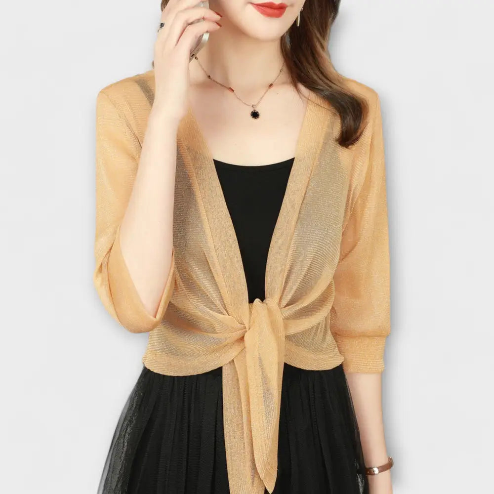 Alicia – Blusa Toque Fresco de Primavera - Beige / XS - Alicia – Blusa Toque Fresco de Primavera > Blouses > >