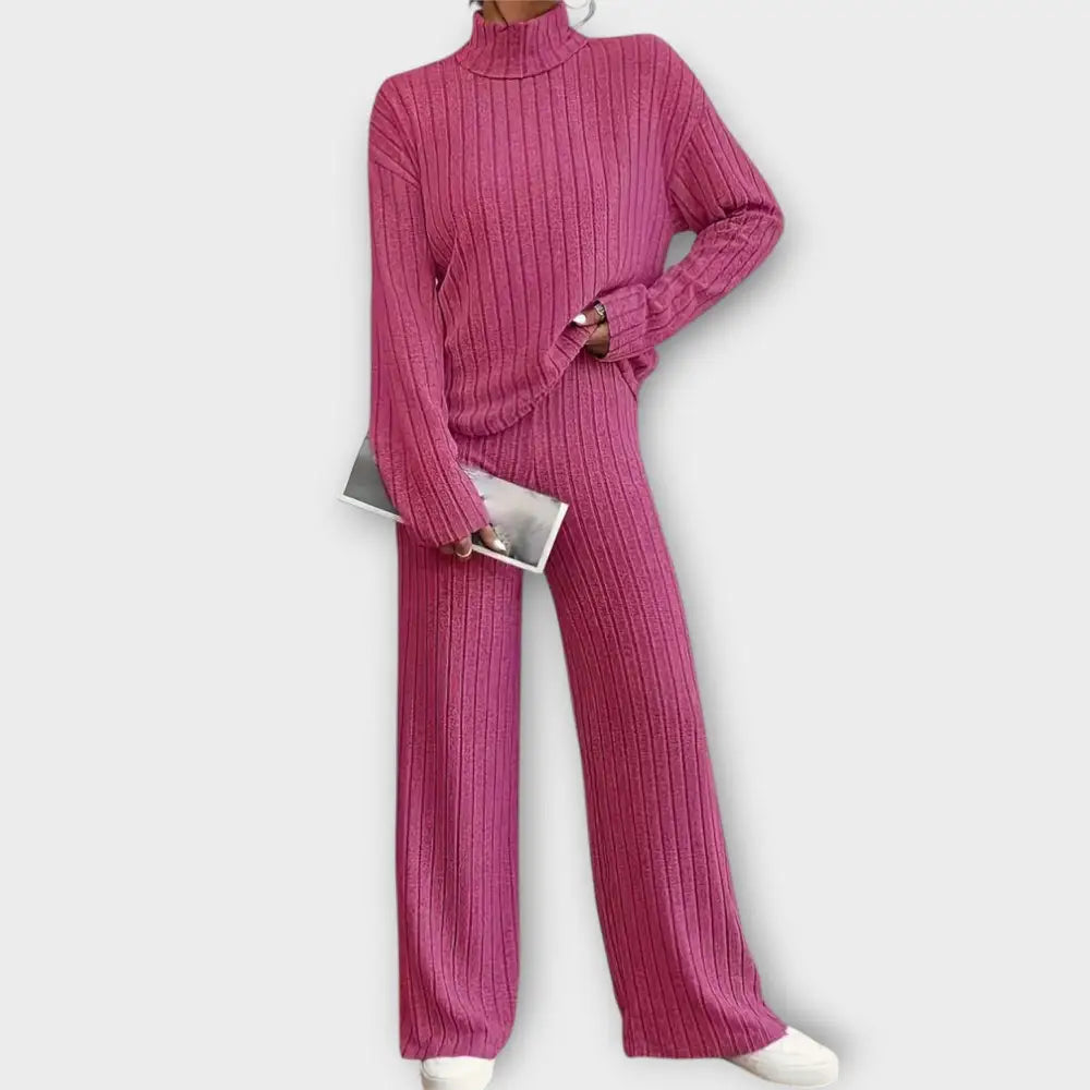Amelia – Conjunto Elegancia Versátil de Dos Piezas - Fuchsia / S - CONJUNTOS