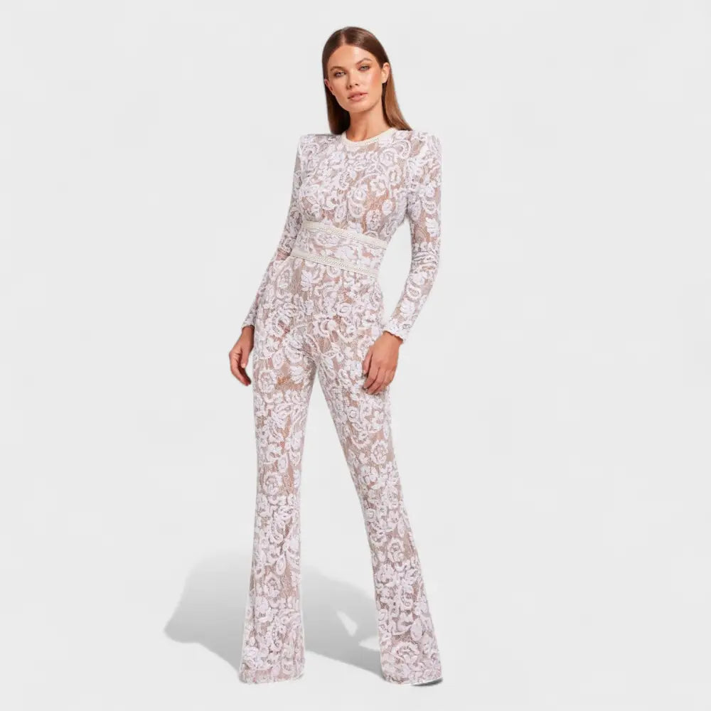 Amelia – Mono Elegancia y Sensualidad - Blanco / S - Vestidos