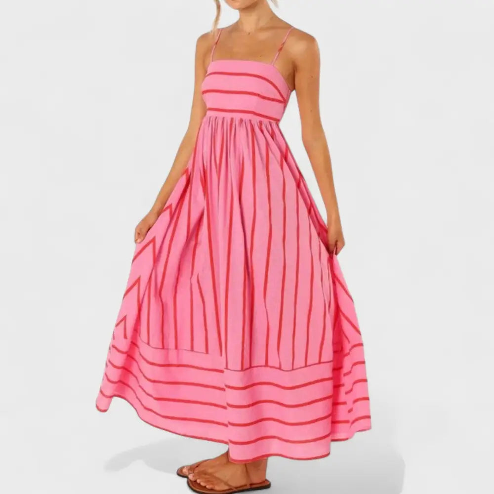 Ana – Vestido Estilo Floreado para Momentos Especiales - Rosa / S - Vestidos