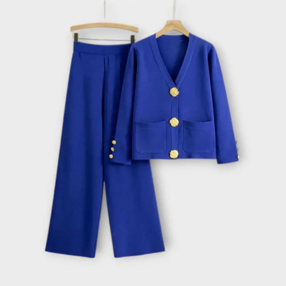 Ángela – Conjunto Elegancia Sin Esfuerzo - Azul / Einheitsgröße (S - 2XL) - CONJUNTOS