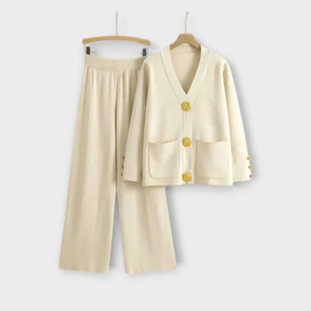 Ángela – Conjunto Elegancia Sin Esfuerzo - Beige / Einheitsgröße (S - 2XL) - CONJUNTOS
