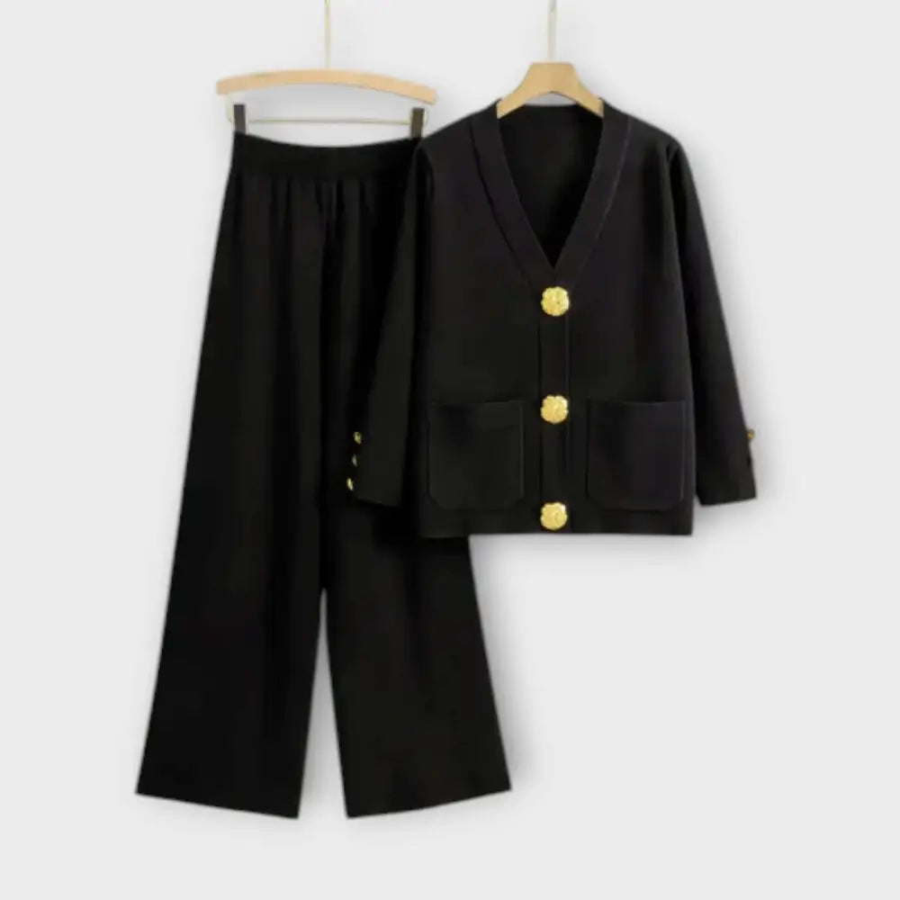 Ángela – Conjunto Elegancia Sin Esfuerzo - Negro / Einheitsgröße (S - 2XL) - CONJUNTOS